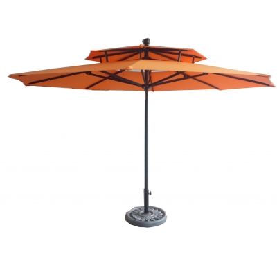 9' umbrlla with double layers cover.